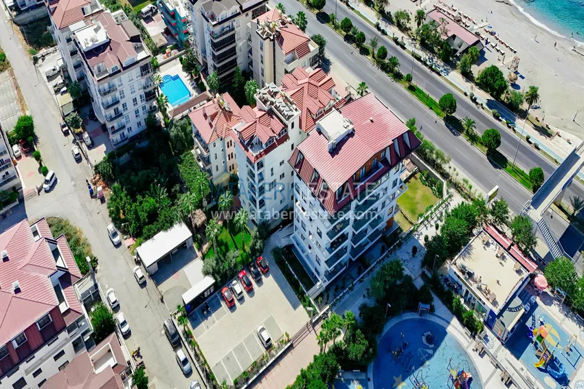 1+1 sea view apartment in Kestel - first line, suitable for citizenship 3 