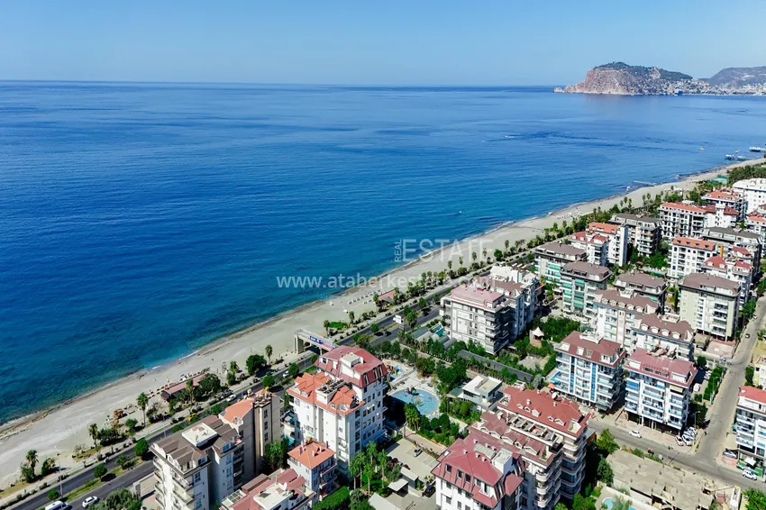 1+1 sea view apartment in Kestel - first line, suitable for citizenship 4 