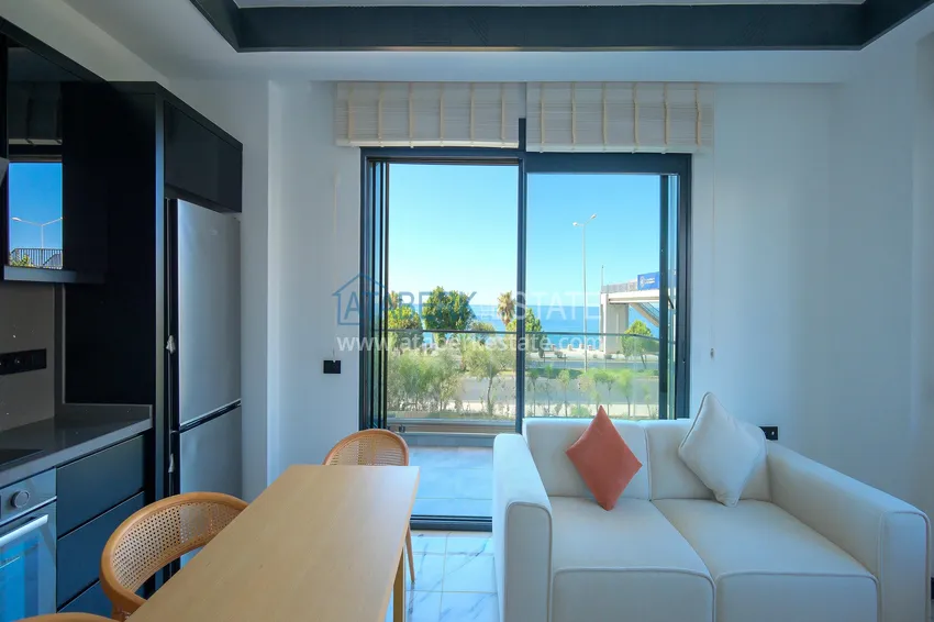 Purchase  1+1 sea view apartment in Kestel - first line, suitable for citizenship 4 