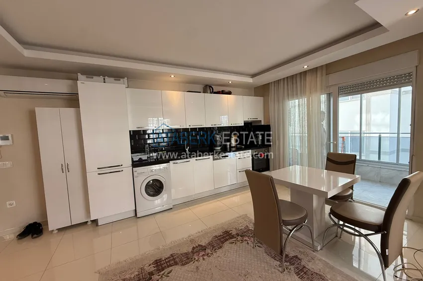 Purchase Apartment 1+1 70 m2 in Kestel — furnished, glazed balcony, 100 meters from the sea 6 