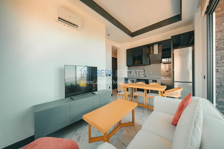 Purchase  1+1 sea view apartment in Kestel - first line, suitable for citizenship 6 