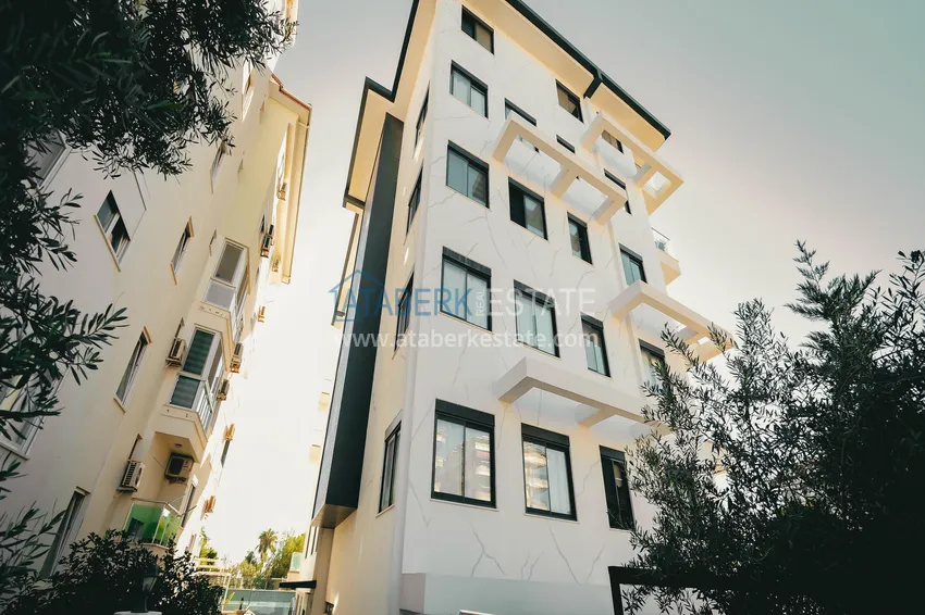 1+1 sea view apartment in Kestel - first line, suitable for citizenship 8 