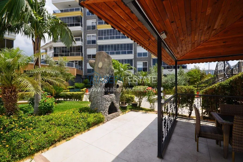 Apartment 1+1 70 m2 in Kestel — furnished, glazed balcony, 100 meters from the sea 10 