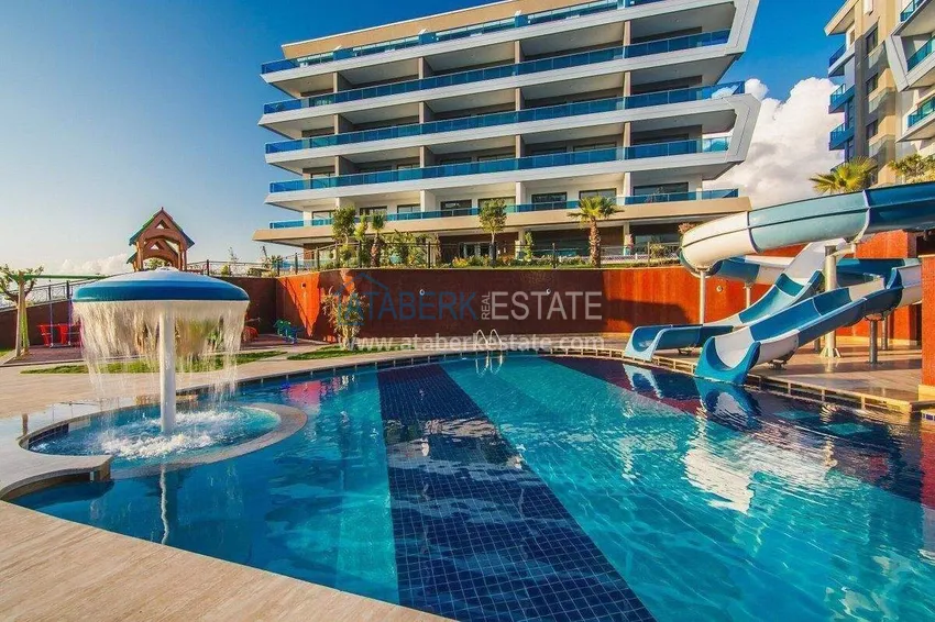 Penthouse duplex 2+1 in Kargicak from the owner - luxury furniture, panoramic view 11 