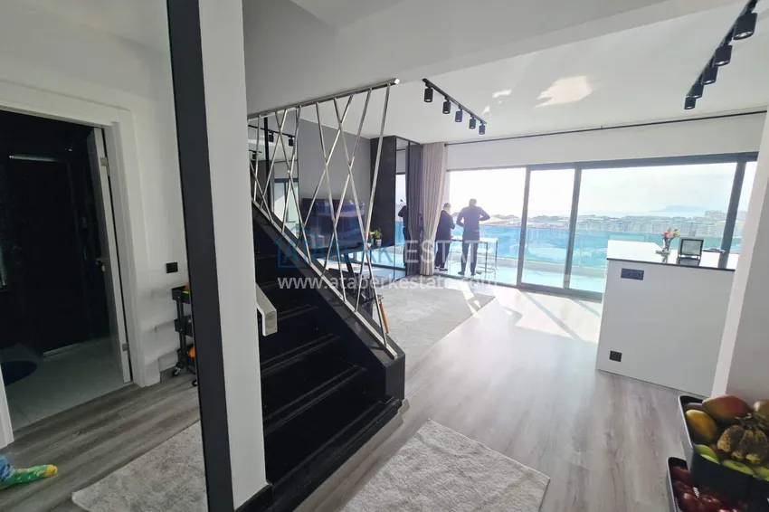 Purchase Penthouse duplex 2+1 in Kargicak from the owner - luxury furniture, panoramic view 1 