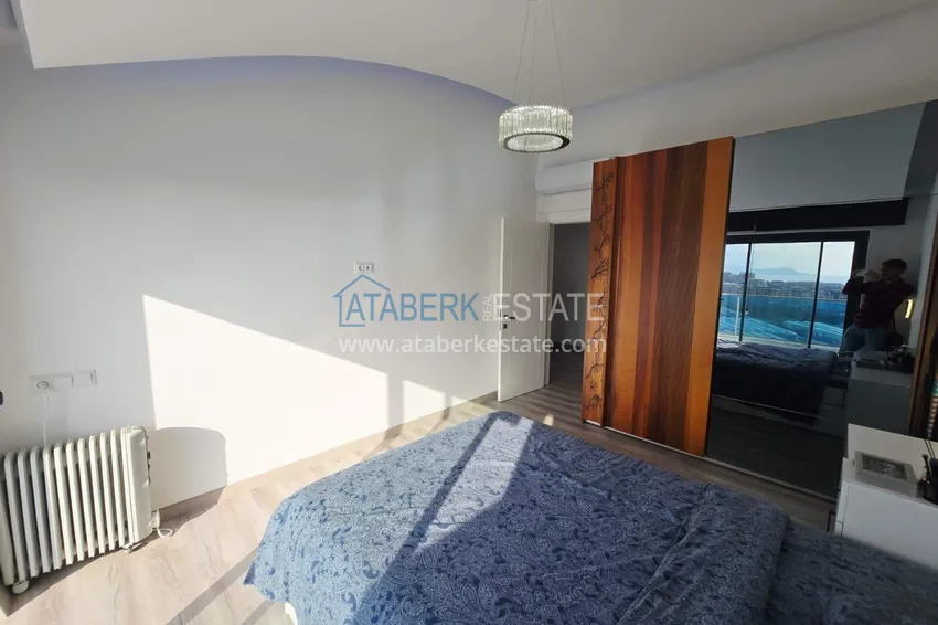 Purchase Penthouse duplex 2+1 in Kargicak from the owner - luxury furniture, panoramic view 17 