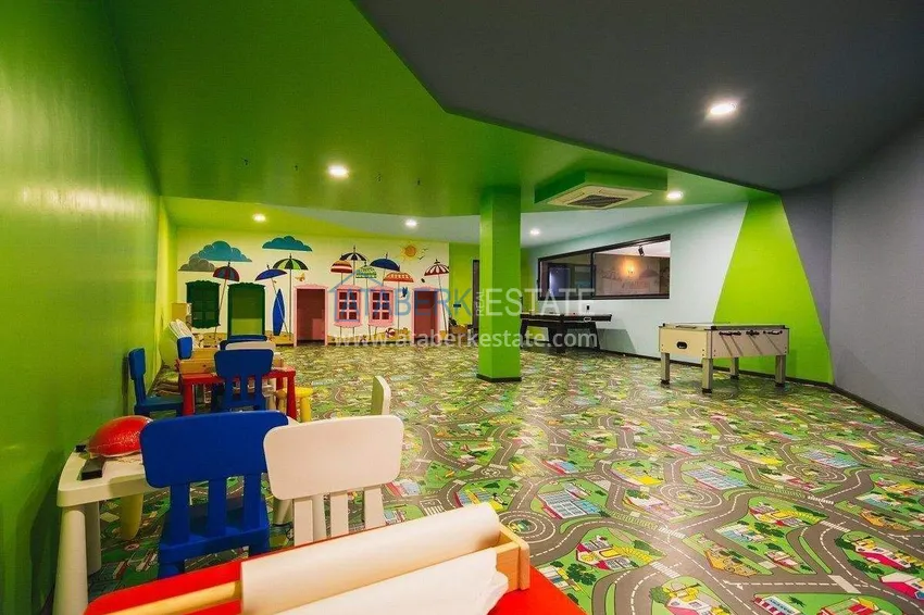 Penthouse duplex 2+1 in Kargicak from the owner - luxury furniture, panoramic view 20 