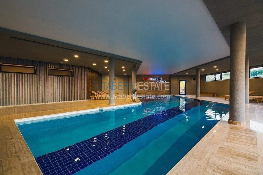 Penthouse duplex 2+1 in Kargicak from the owner - luxury furniture, panoramic view 26 