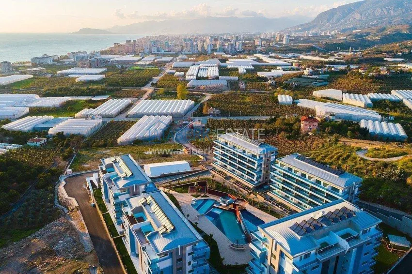 Penthouse duplex 2+1 in Kargicak from the owner - luxury furniture, panoramic view 3 