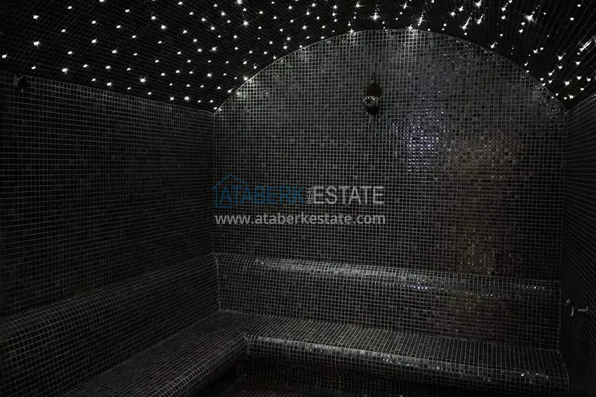 Penthouse duplex 2+1 in Kargicak from the owner - luxury furniture, panoramic view 33 