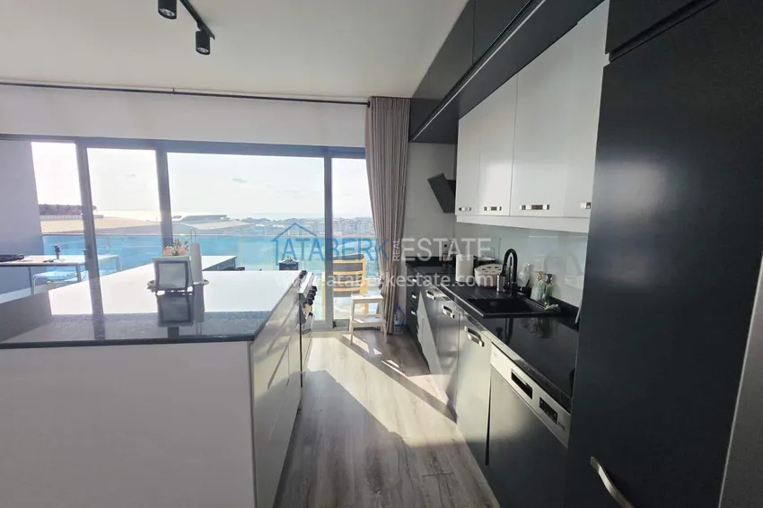 Purchase Penthouse duplex 2+1 in Kargicak from the owner - luxury furniture, panoramic view 5 