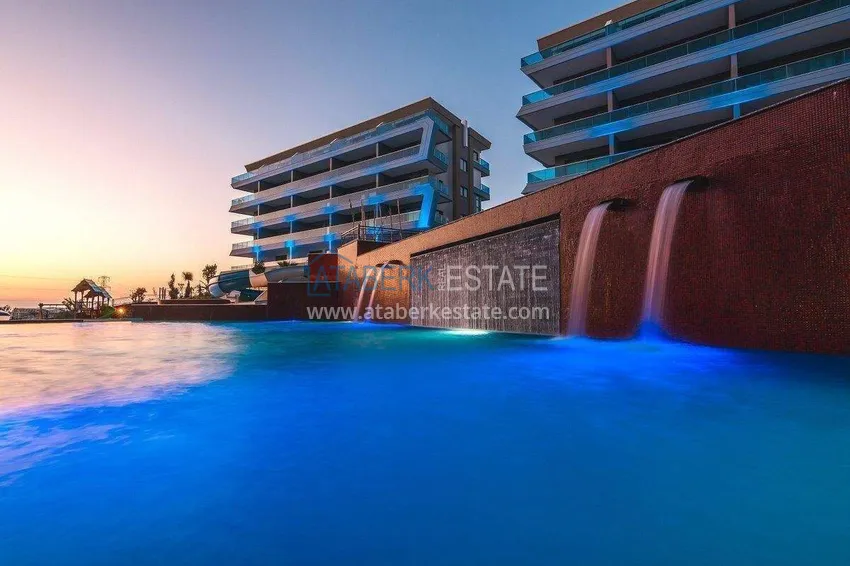 Penthouse duplex 2+1 in Kargicak from the owner - luxury furniture, panoramic view 9 