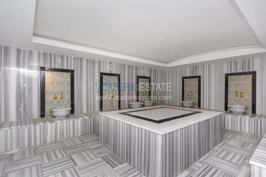 4+1 duplex for citizenship in Kargicak - sea view, luxury complex 16 