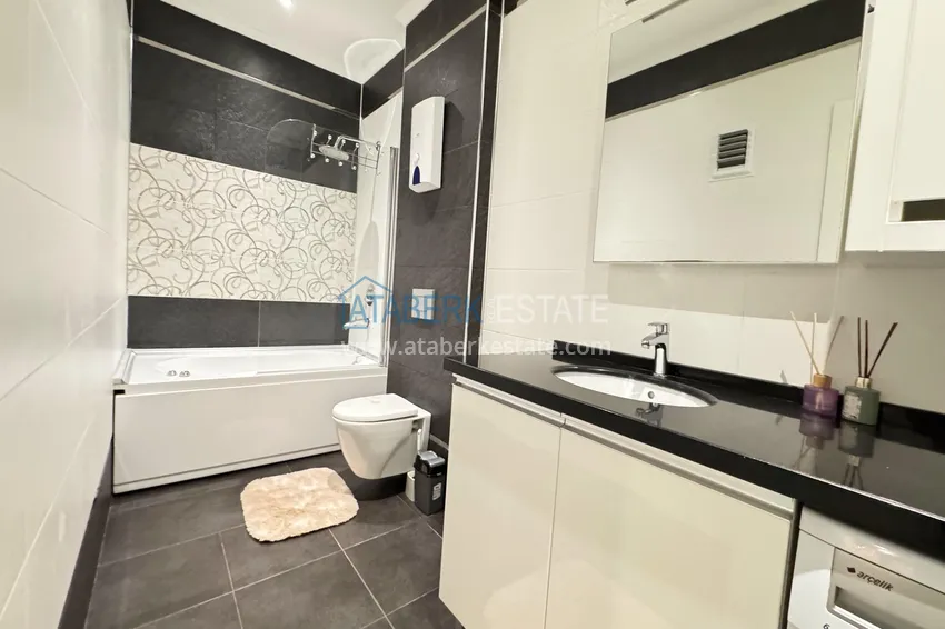 Purchase  3+1 penthouse duplex in Kargicak - first line, private beach, 15-month installments 20 