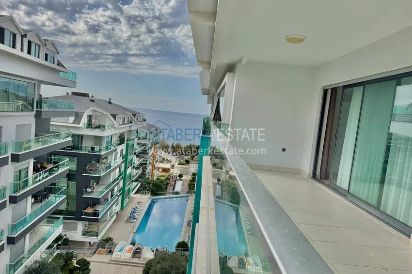 Purchase  3+1 penthouse duplex in Kargicak - first line, private beach, 15-month installments 24 