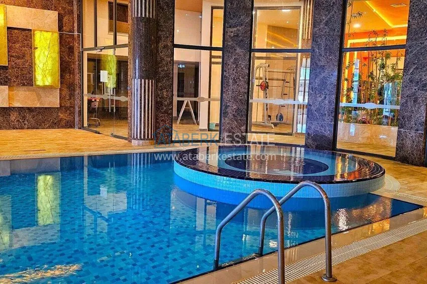 3+1 penthouse duplex in Kargicak - first line, private beach, 15-month installments 39 