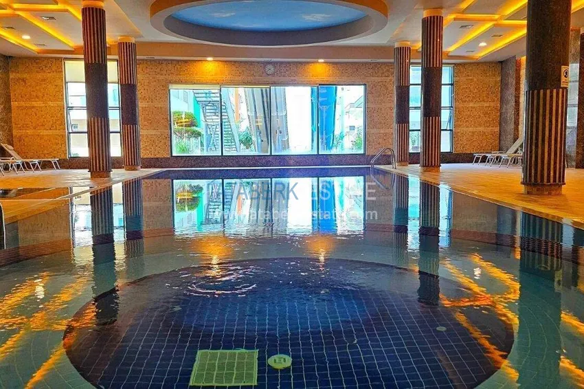 3+1 penthouse duplex in Kargicak - first line, private beach, 15-month installments 40 