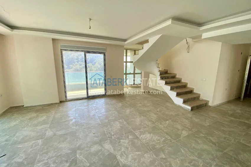 Purchase  4+1 duplex for citizenship in Kargicak - sea view, luxury complex 4 