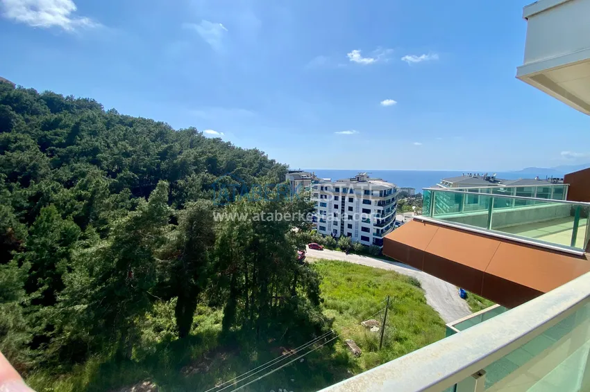 Purchase  4+1 duplex for citizenship in Kargicak - sea view, luxury complex 47 