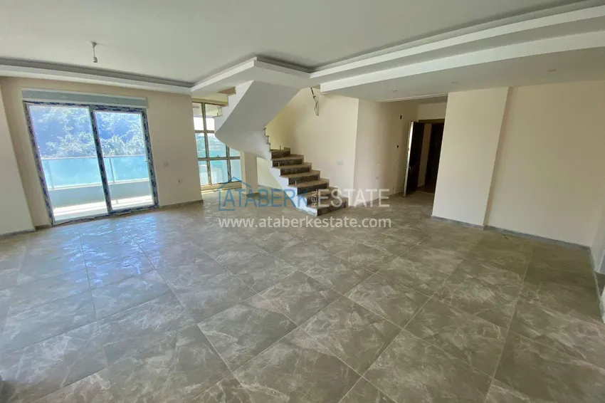 Purchase  4+1 duplex for citizenship in Kargicak - sea view, luxury complex 5 