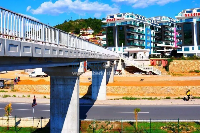 3+1 penthouse duplex in Kargicak - first line, private beach, 15-month installments 10 