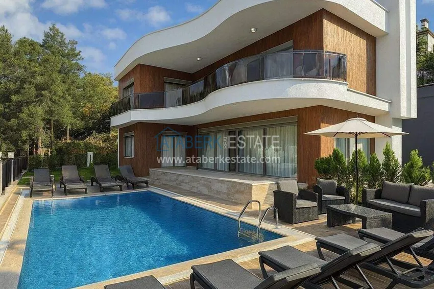 4+1 panoramic villa in Oba - citizenship, 15-month installments 10 
