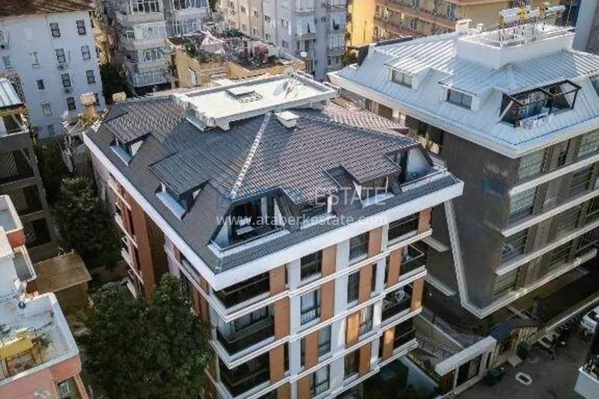 3+1 penthouse duplex in the center of Alanya, Cleopatra beach area — furnished, suitable for a residence permit 1 