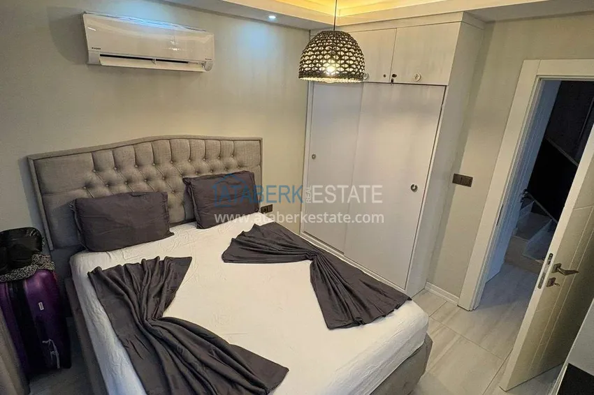 Purchase  3+1 penthouse duplex in the center of Alanya, Cleopatra beach area — furnished, suitable for a residence permit 15 