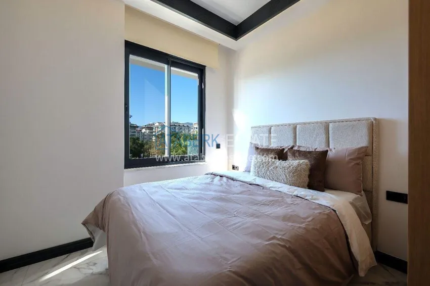 Purchase  1+1 sea view apartment in Kestel - first line, suitable for citizenship 15 
