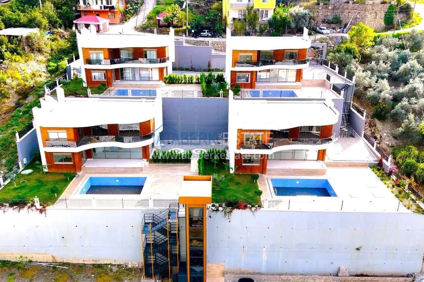4+1 panoramic villa in Oba - citizenship, 15-month installments 17 