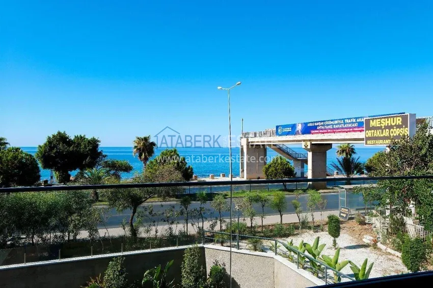 Purchase  1+1 sea view apartment in Kestel - first line, suitable for citizenship 19 