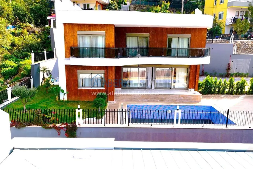 4+1 panoramic villa in Oba - citizenship, 15-month installments 19 
