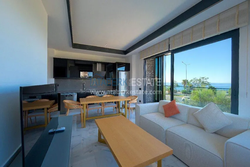 Purchase  1+1 sea view apartment in Kestel - first line, suitable for citizenship 2 