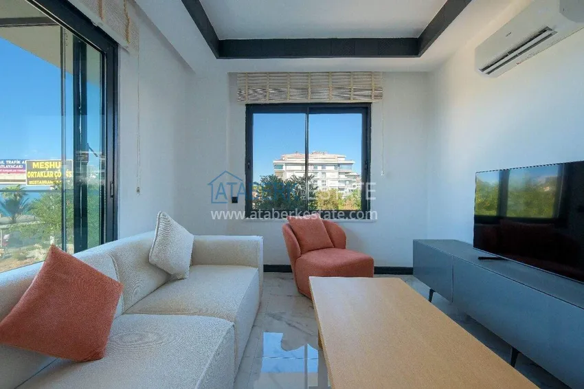 Purchase  1+1 sea view apartment in Kestel - first line, suitable for citizenship 3 