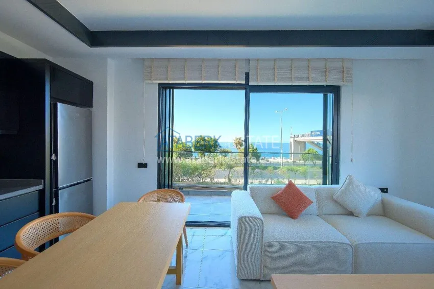 Purchase  1+1 sea view apartment in Kestel - first line, suitable for citizenship 6 