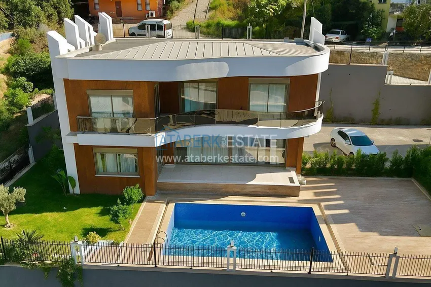 4+1 panoramic villa in Oba - citizenship, 15-month installments 6 