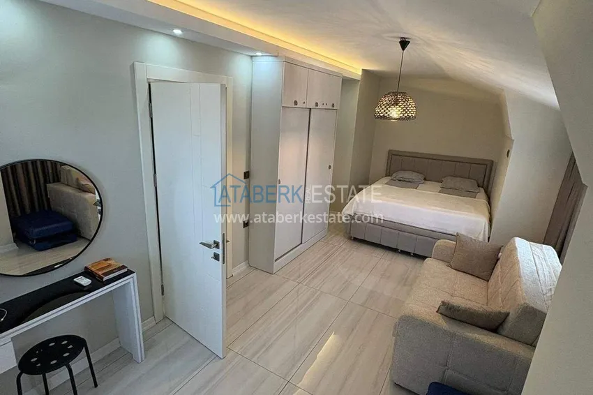 Purchase  3+1 penthouse duplex in the center of Alanya, Cleopatra beach area — furnished, suitable for a residence permit 8 