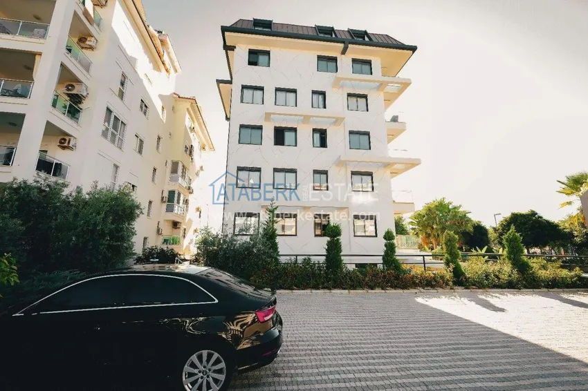 1+1 sea view apartment in Kestel - first line, suitable for citizenship 9 