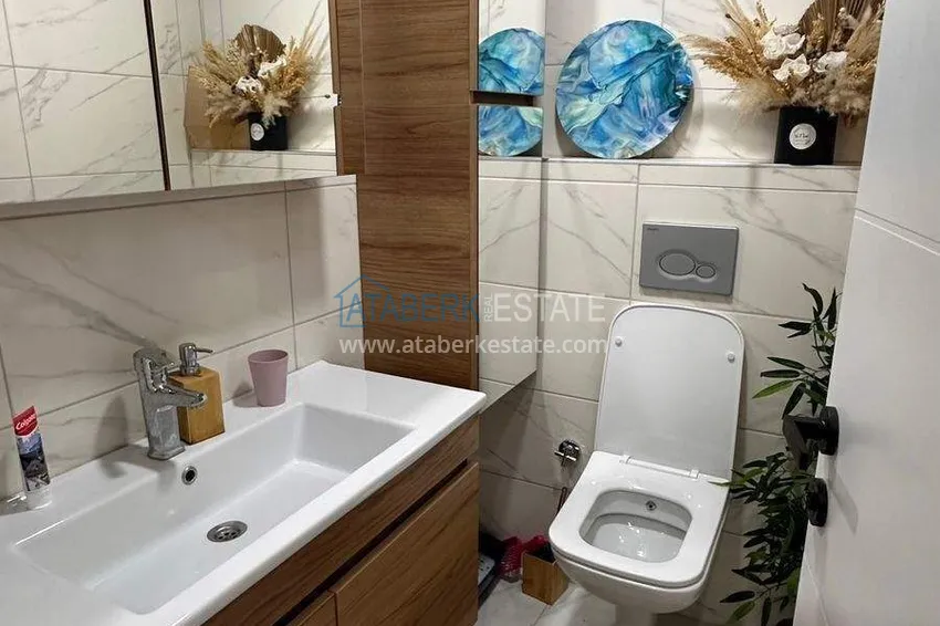 Purchase  3+1 garden duplex in Kargicak - furnished directly from the owner 14 