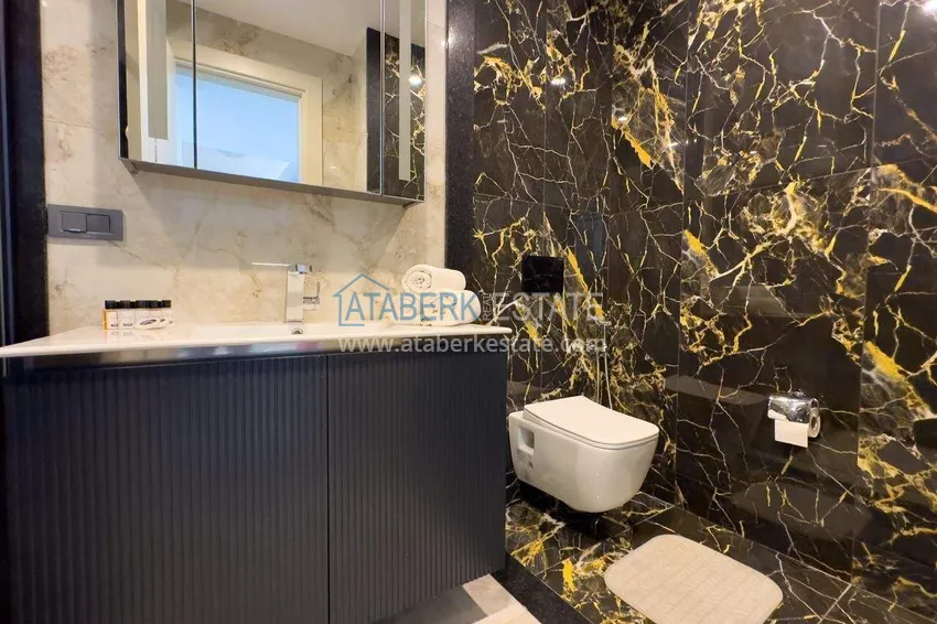 3+1 apartment in Turkler with extended layout and furniture - premium resort, citizenship, residence permit  79 