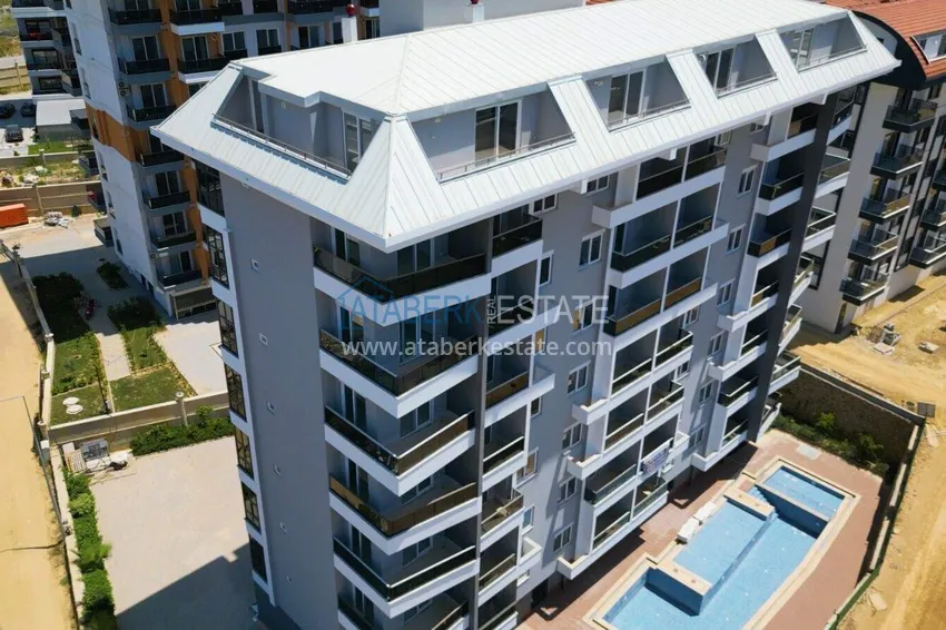 1+1 apartment in Avsallar - from the owner, furnished and with sea views  1 