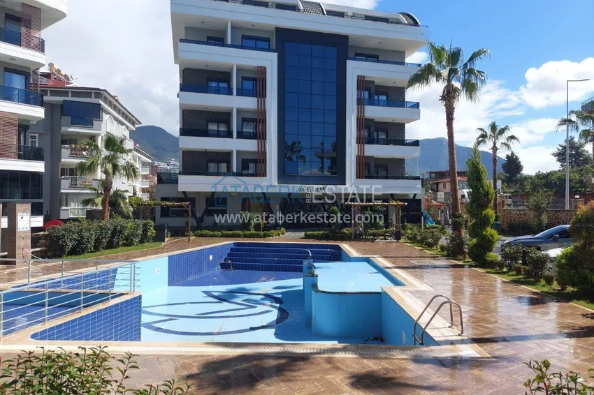 Apartment 3+1 for a residence permit in the Oba area - from the owner, furnished, separate kitchen  12 