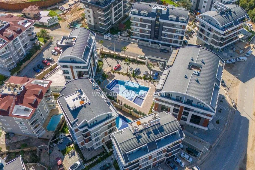 Apartment 3+1 for a residence permit in the Oba area - from the owner, furnished, separate kitchen  9 