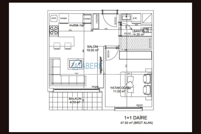 Buy cheap Urgent sale! 1+1 apartment in Altintash - from an investor, a premium complex, the price is cheaper than that of the developer  1 