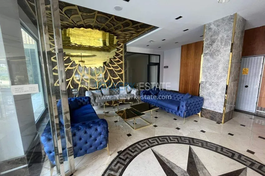 2+1 penthouse duplex in Mahmutlar — furniture, sea and mountain views, complex with hotel-level service 14 