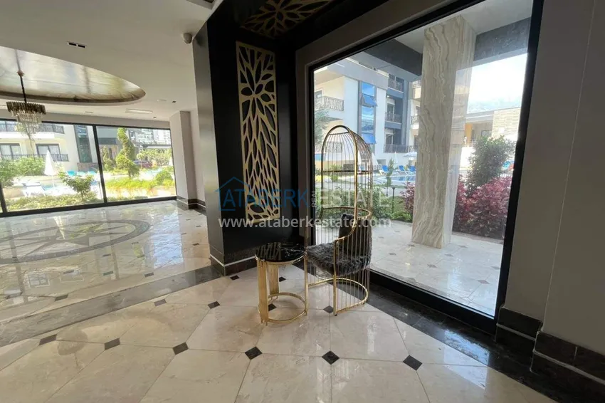 2+1 penthouse duplex in Mahmutlar — furniture, sea and mountain views, complex with hotel-level service 15 