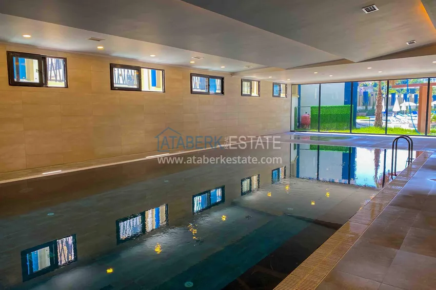 2+1 penthouse duplex in Mahmutlar — furniture, sea and mountain views, complex with hotel-level service 22 
