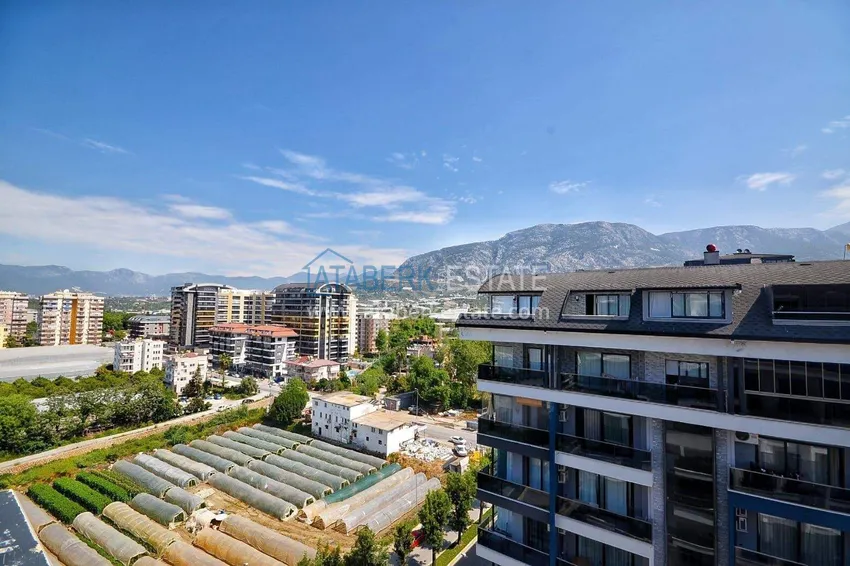 Purchase  Penthouse duplex 2+1 in Mahmutlar — furnished and with mountain views, near the center 35 