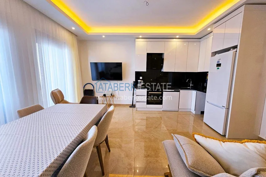 Purchase  2+1 penthouse duplex in Mahmutlar — furniture, sea and mountain views, complex with hotel-level service 3 