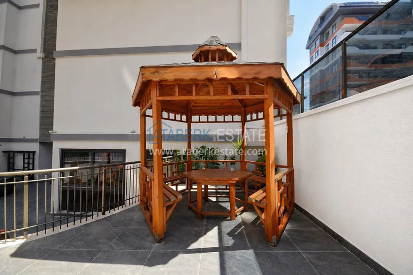 Penthouse duplex 2+1 in Mahmutlar — furnished and with mountain views, near the center 12 